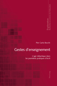 Cover image: Gestes denseignement 1st edition 9783034320122