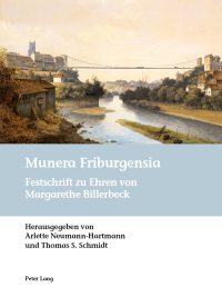 Cover image: Munera Friburgensia 1st edition 9783034314435