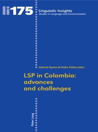 Imagen de portada: LSP in Colombia 1st edition 9783034314343