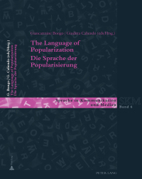 Cover image: The Language of Popularization- Die Sprache der Popularisierung 1st edition 9783034313742