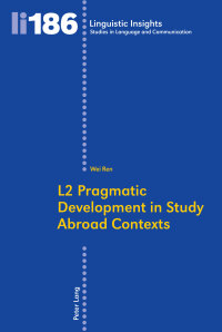 Cover image: L2 Pragmatic Development in Study Abroad Contexts 1st edition 9783034313582