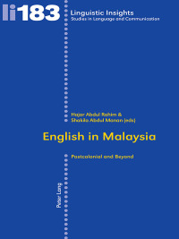 Cover image: English in Malaysia 1st edition 9783034313414
