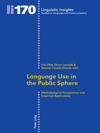 Cover image: Language Use in the Public Sphere 1st edition 9783034312868