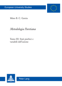 Titelbild: Metodologia Paretiana 1st edition 9783034311151