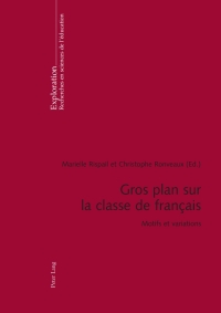 صورة الغلاف: Gros plan sur la classe de français 1st edition 9783034300902