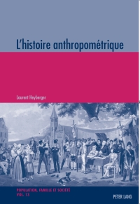 Cover image: Lhistoire anthropométrique 1st edition 9783034305860