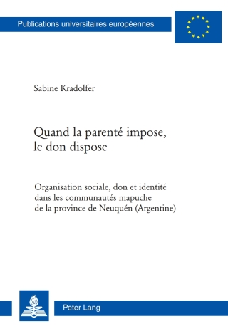 Imagen de portada: Quand la parenté impose, le don dispose 1st edition 9783039112562