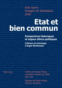 Cover image: Etat et bien commun 1st edition 9783039114672