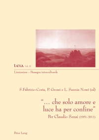 صورة الغلاف: «… che solo amore e luce ha per confine» 1st edition 9783034312844