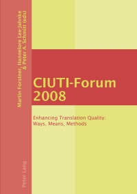 Cover image: CIUTI-Forum 2008 1st edition 9783039117369