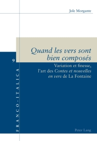 Cover image: «Quand les vers sont bien composés» 1st edition 9783034312134