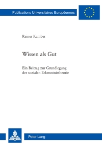 Cover image: Wissen als Gut 1st edition 9783034313650