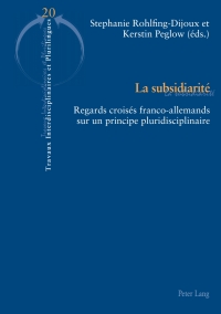 Cover image: La subsidiarité 1st edition 9783034311359