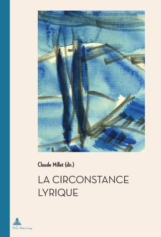 Imagen de portada: La circonstance lyrique 1st edition 9789052017594