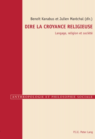 Cover image: Dire la croyance religieuse 1st edition 9789052018911
