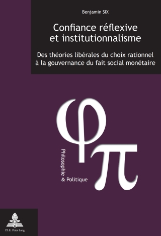 Cover image: Confiance réflexive et institutionnalisme 1st edition 9782875740922
