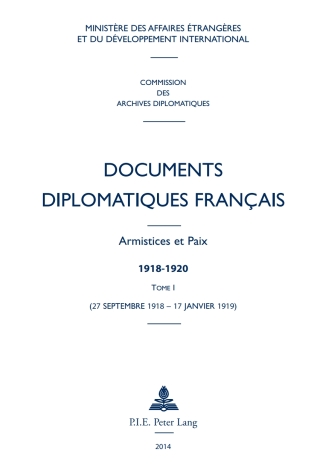 Cover image: Documents diplomatiques français 1st edition 9782875742346