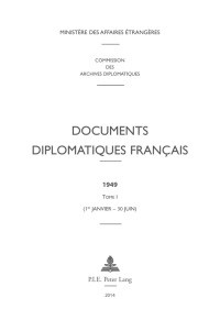 Imagen de portada: Documents diplomatiques français 1st edition 9782875741547