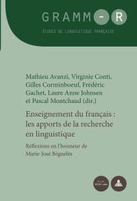 Cover image: Enseignement du français : les apports de la recherche en linguistique 1st edition 9782875741318
