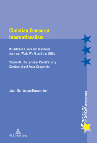 Titelbild: Christian Democrat Internationalism 1st edition 9782875742254