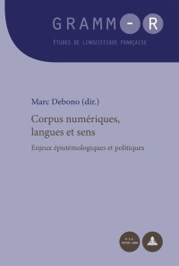 Imagen de portada: Corpus numériques, langues et sens 1st edition 9782875742155