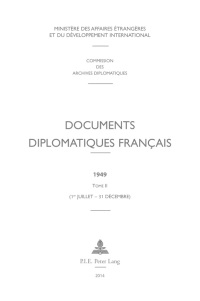 Imagen de portada: Documents diplomatiques français 1st edition 9782875742070