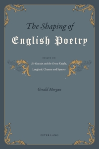 Titelbild: The Shaping of English Poetry 1st edition 9783039119561