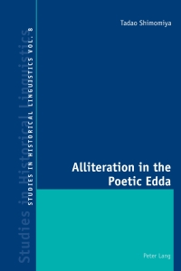 Cover image: Alliteration in the Poetic Edda 1st edition 9783034301510