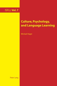 Imagen de portada: Culture, Psychology, and Language Learning 1st edition 9783034301978