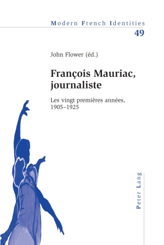 Cover image: François Mauriac, journaliste 1st edition 9783034302654