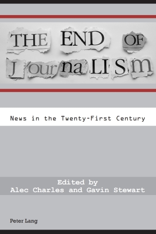 Cover image: The End of Journalism 1st edition 9783034302616
