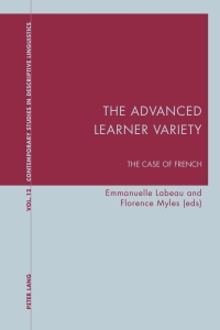 Imagen de portada: The Advanced Learner Variety 1st edition 9783039110728