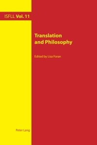 Cover image: Translation and Philosophy 1st edition 9783034307949