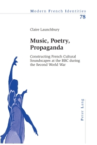 Omslagafbeelding: Music, Poetry, Propaganda 1st edition 9783034302395