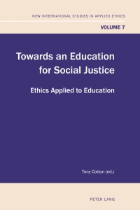 Imagen de portada: Towards an Education for Social Justice 1st edition 9783034302456