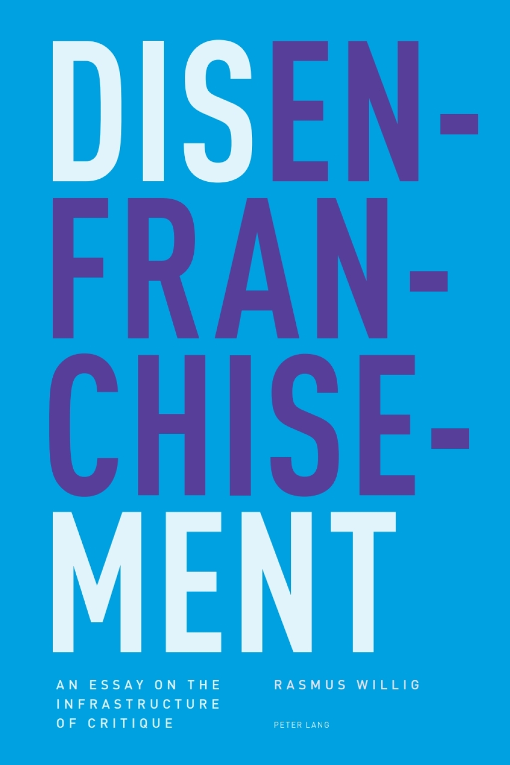 Disenfranchisement An Essay on the Infrastructure of Critique 1st Edition