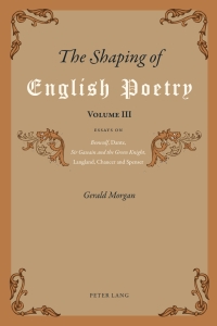 Cover image: The Shaping of English Poetry- Volume III 1st edition 9783034309158