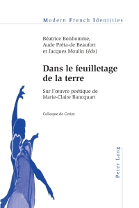 Imagen de portada: Dans le feuilletage de la terre 1st edition 9783034307215