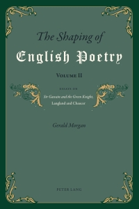 Titelbild: The Shaping of English Poetry- Volume II 1st edition 9783034308540