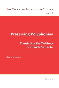 Imagen de portada: Preserving Polyphonies 1st edition 9783034309400