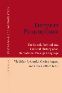 Imagen de portada: European Francophonie 1st edition 9783034317030