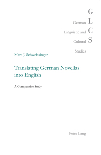Imagen de portada: Translating German Novellas into English 1st edition 9783034309844