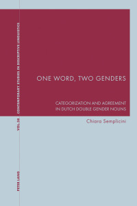 Cover image: One Word, Two Genders 1st edition 9783034309271