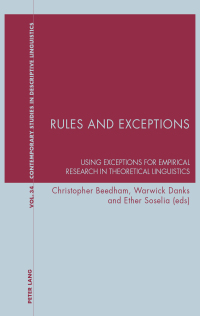 Cover image: Rules and Exceptions 1st edition 9783034307826