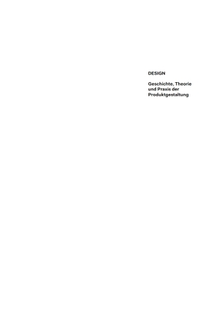 Cover image: Design 4th edition 9783035604047
