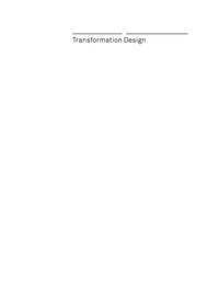Imagen de portada: Transformation Design 1st edition 9783035606362