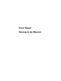 صورة الغلاف: From Basel - Herzog & de Meuron 1st edition 9783035608144