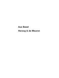 Cover image: Aus Basel - Herzog & de Meuron 1st edition 9783035608137