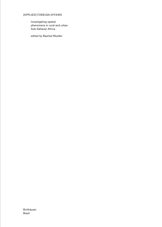 Imagen de portada: [APPLIED] FOREIGN AFFAIRS 1st edition 9783035611007