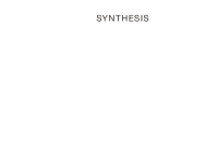 Imagen de portada: Synthesis 1st edition 9783035611366